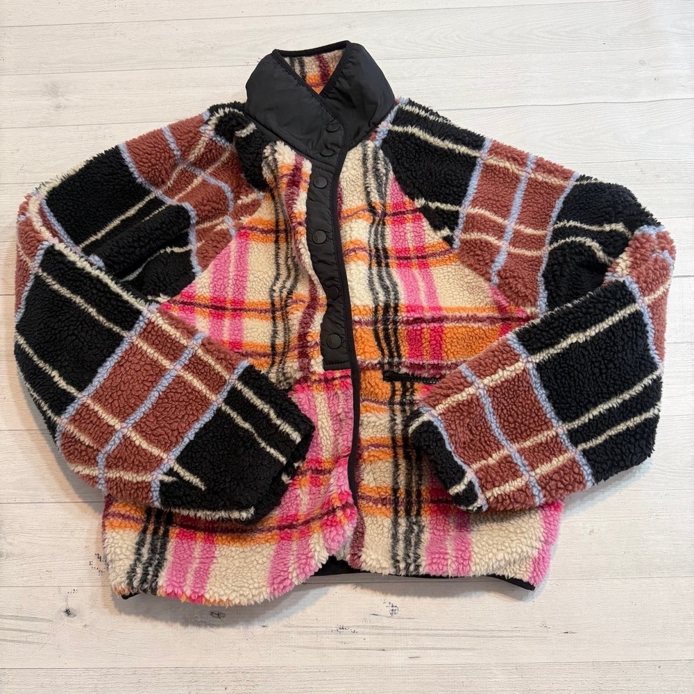FP Movement Rocky Ridge Fleece Jacket Autumn‎ Combo Button Down women's small